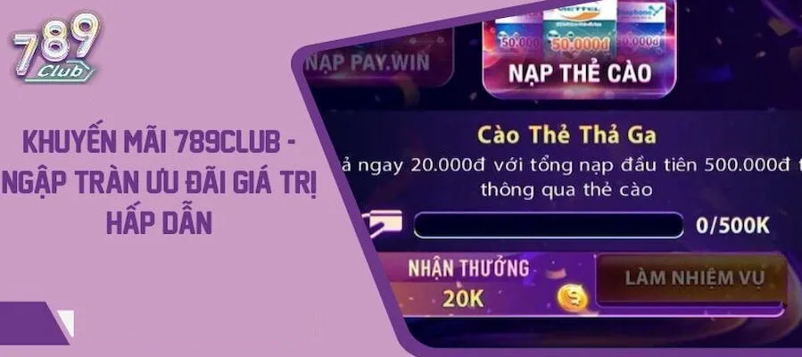 Khuyến mãi hấp dẫn gia tăng vốn giải trí
